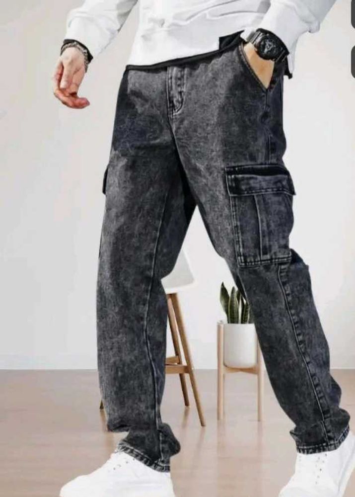 Cargo Denim Jeans straight fit