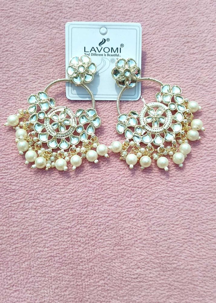 chandbali Pearl Earrings🆕