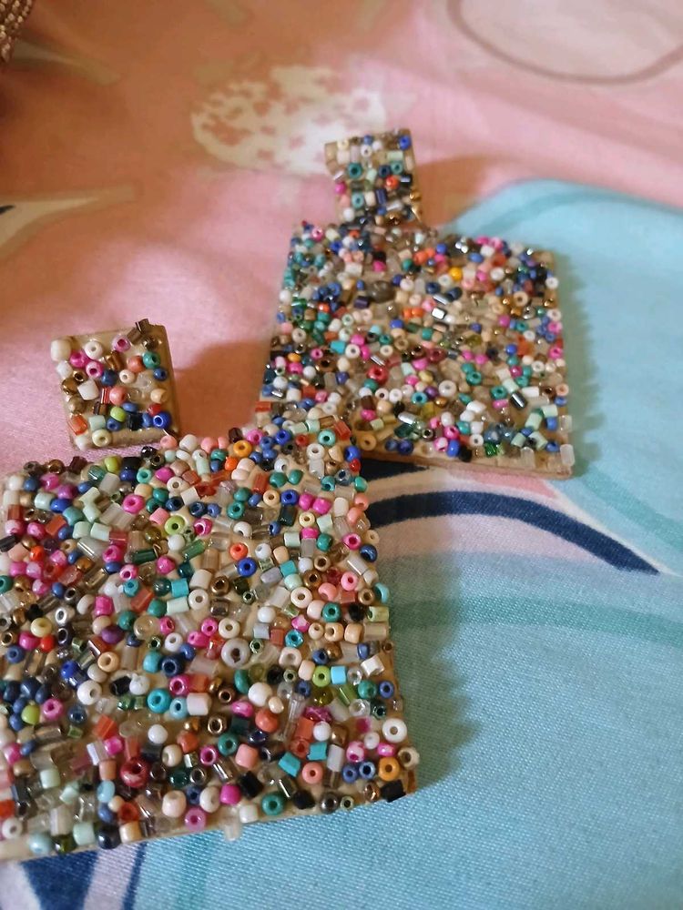 Multicolor Beads Earings