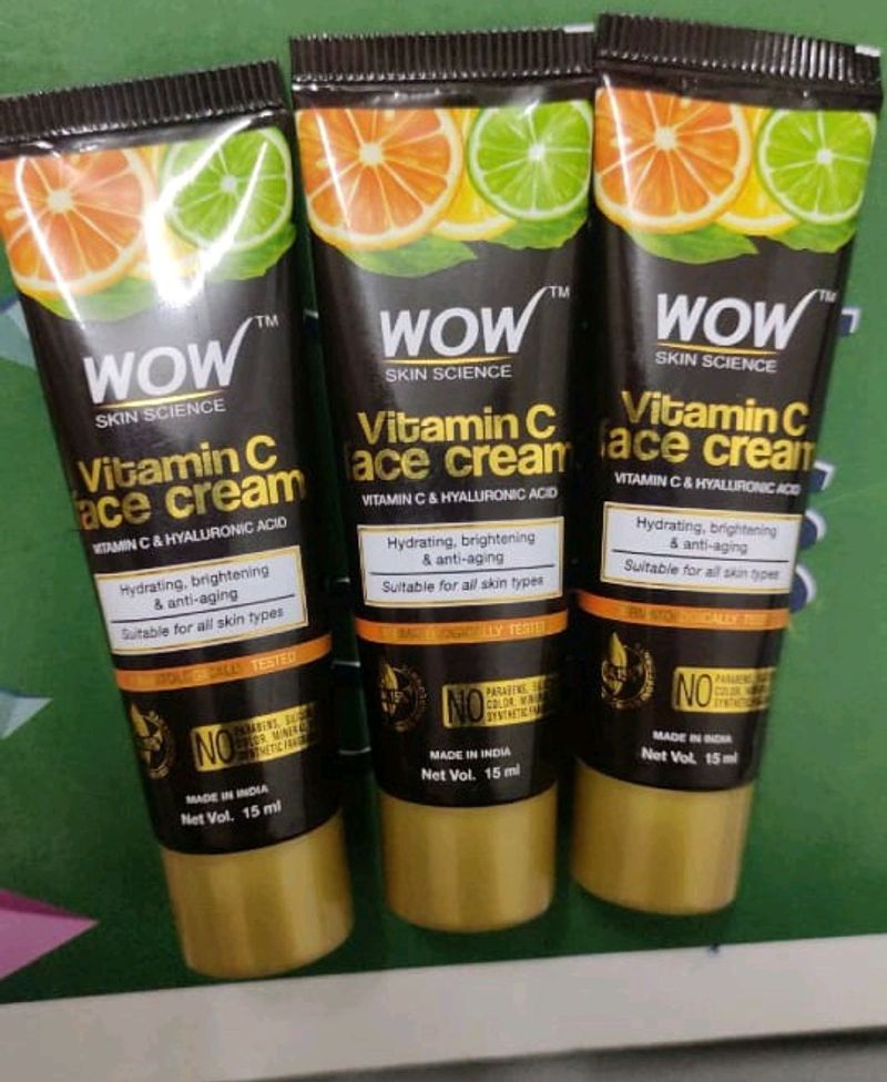 Combo Of 3 Wow Vitamin C Face CReam New Packed💯
