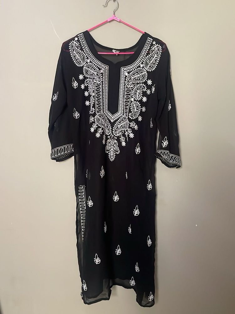 Elegant Black Kurta