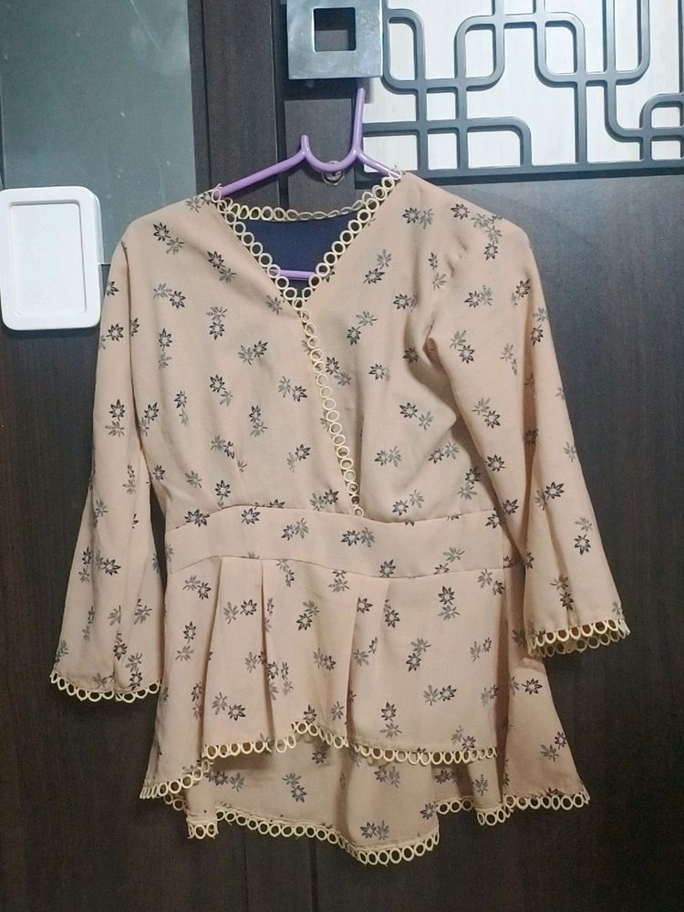 Nude colour Top for women