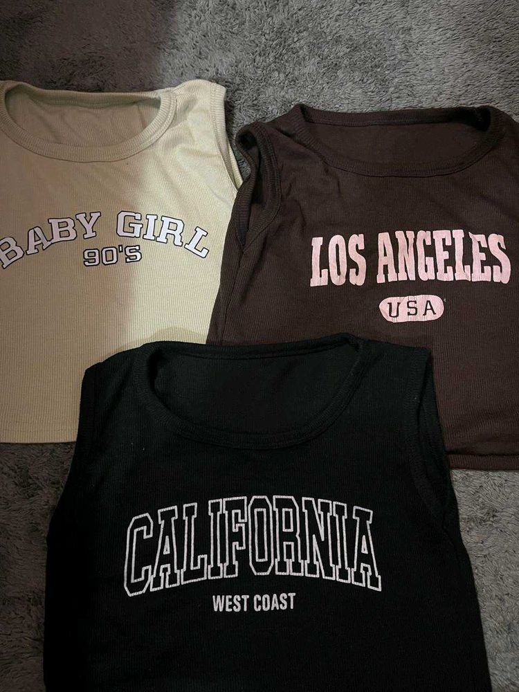 Pack Of 3 Crop Tops