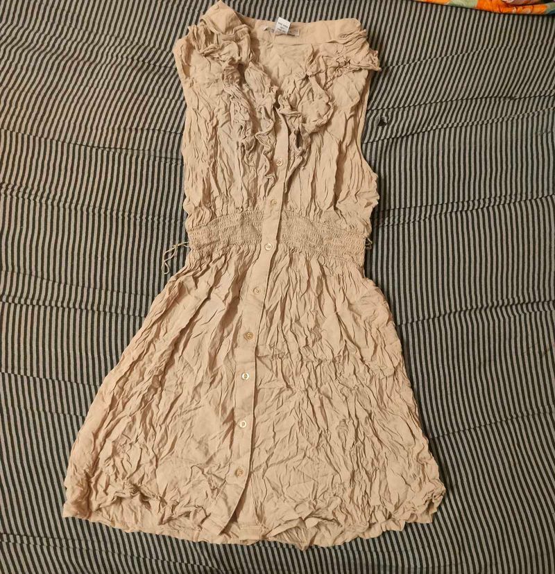 Ruffled Sleeveless Dress