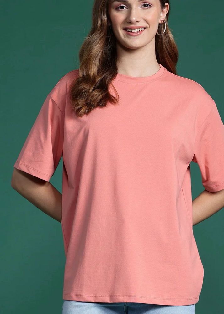 Peach Oversized T-Shirt