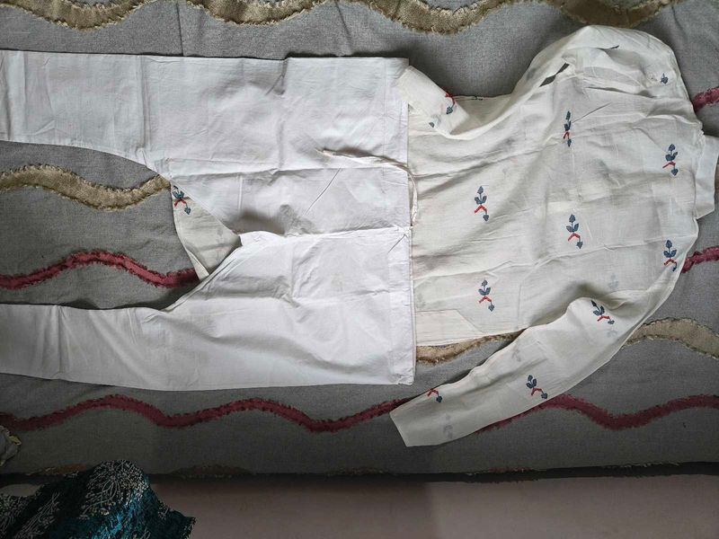 White Kurta Set