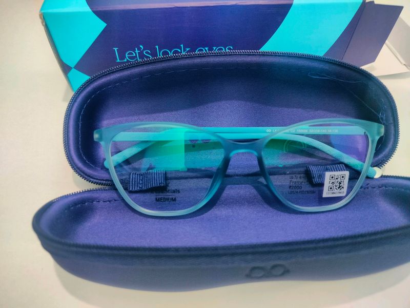 Lenskart Sky Blue Orange Rim Air Essentials Frame