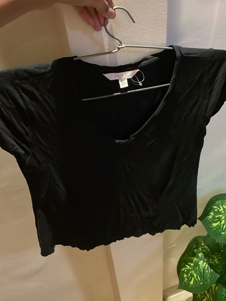 Black Crop Top