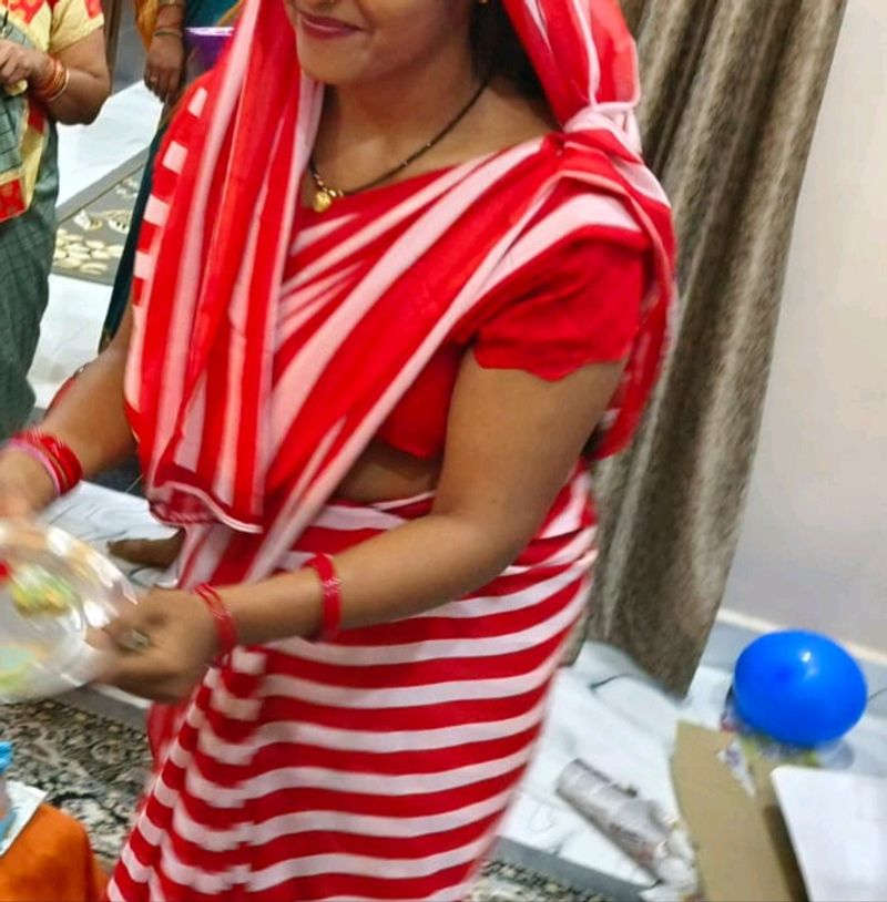 Strip Saree