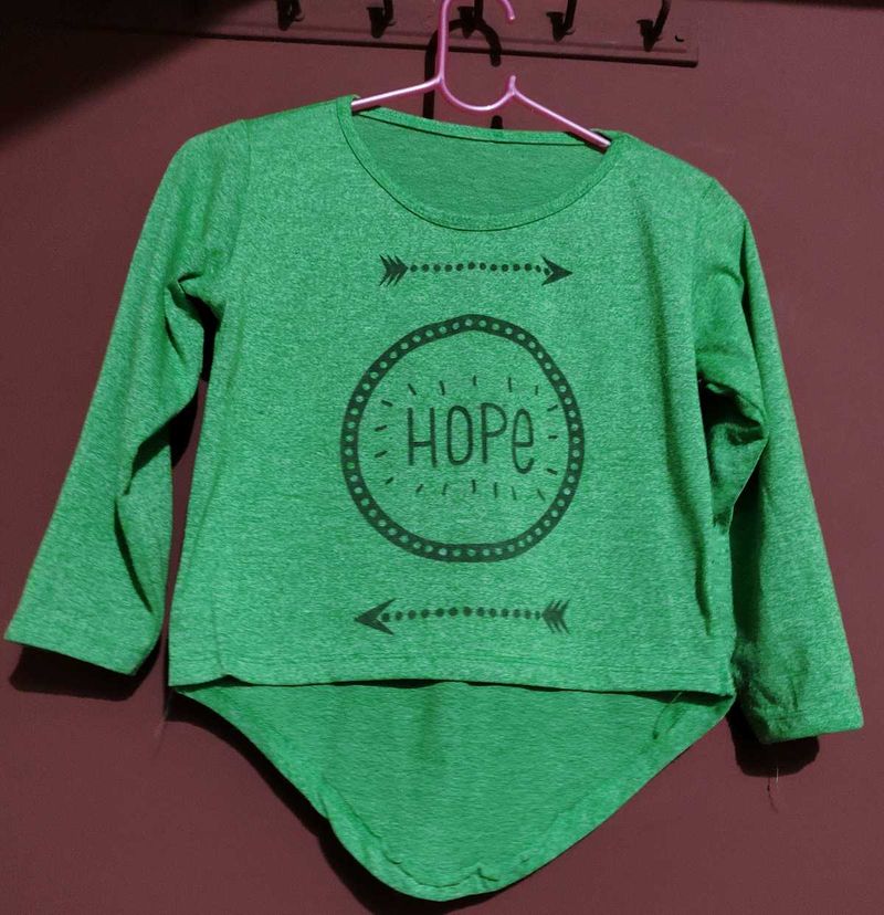 Cute Green Crop Top