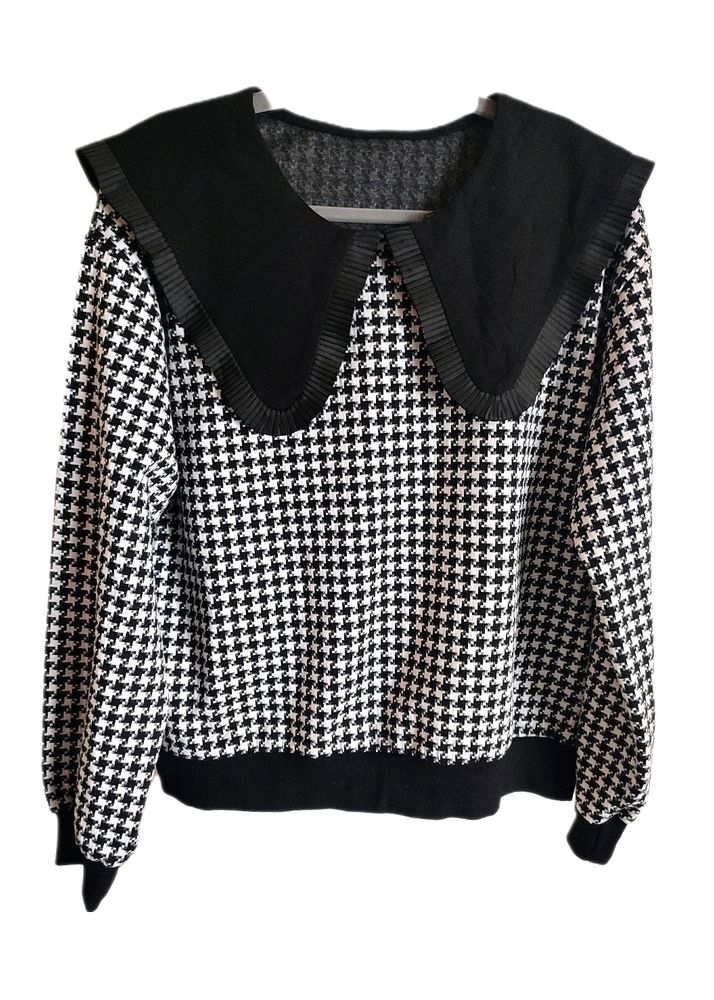 Korean Style Collared Sweatshirt