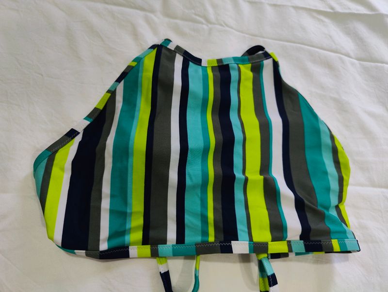 Crop Top With Padded Bra Attached