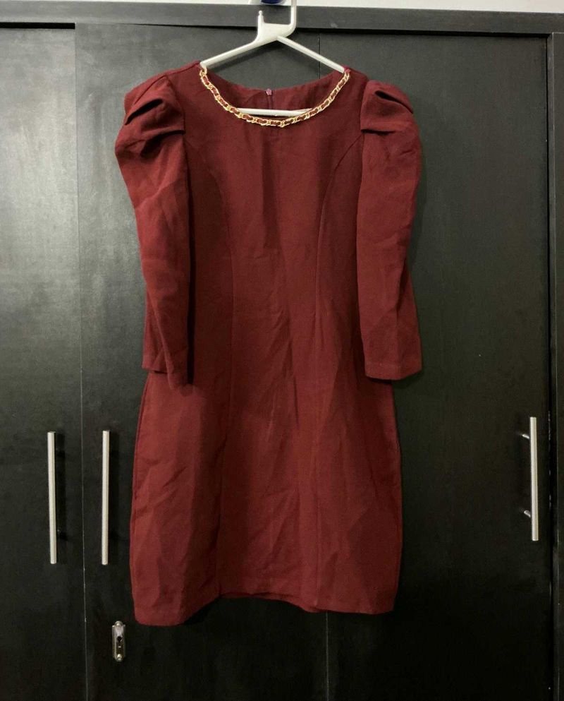 Vintage Maroon Dress