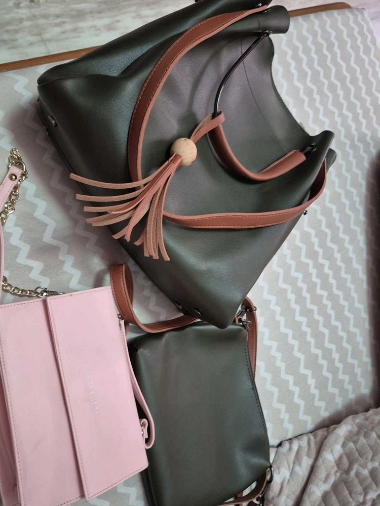 Stylish Handbag &amp; Shoulder Bag set of 3