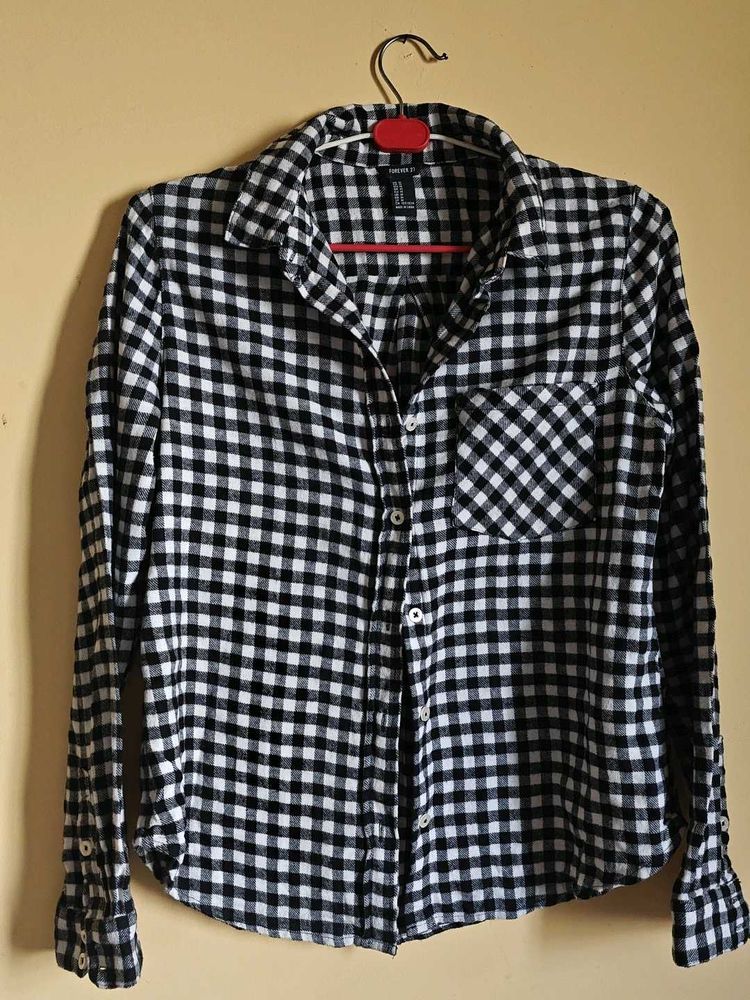 Forever 21 Checkered Shirt