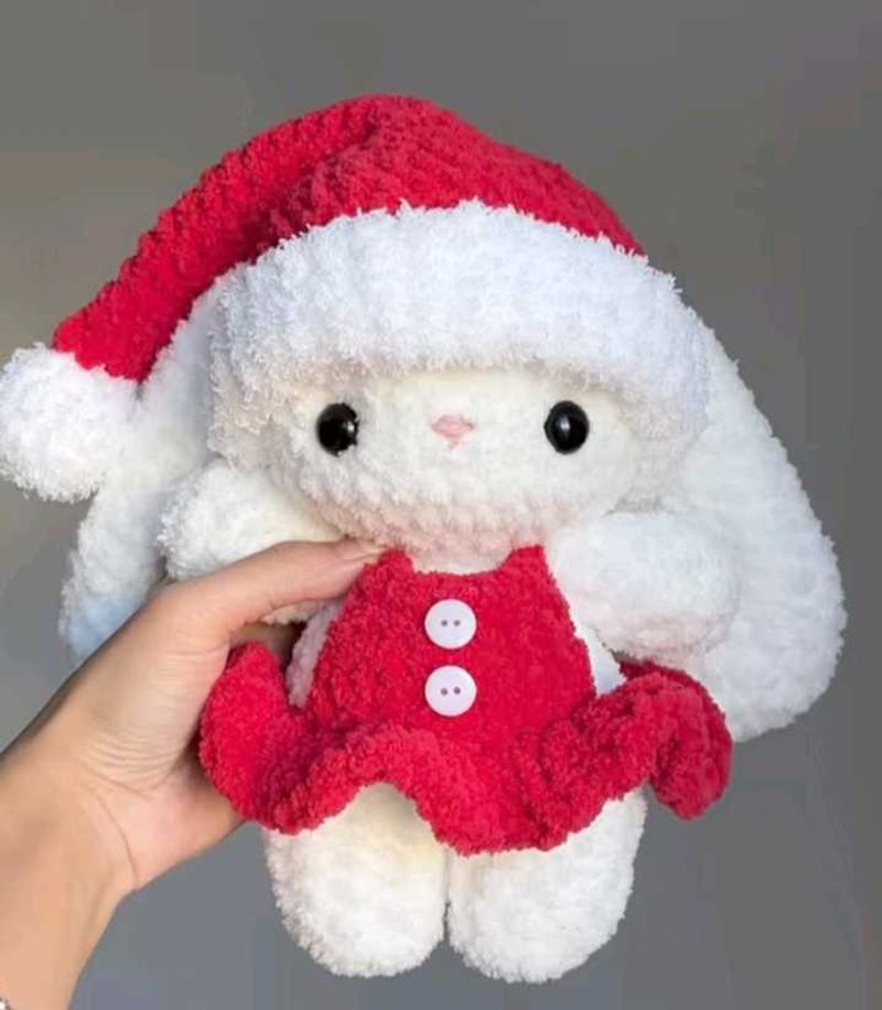 Christmas Bunny Plushie