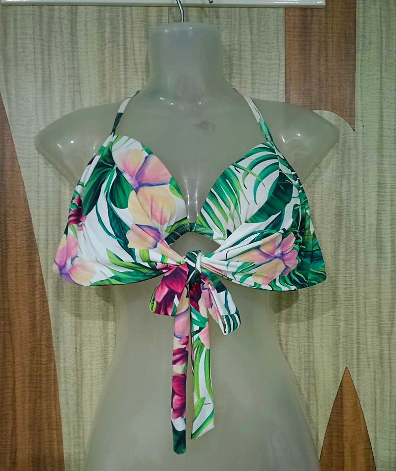 Imported Floral Bikini Top