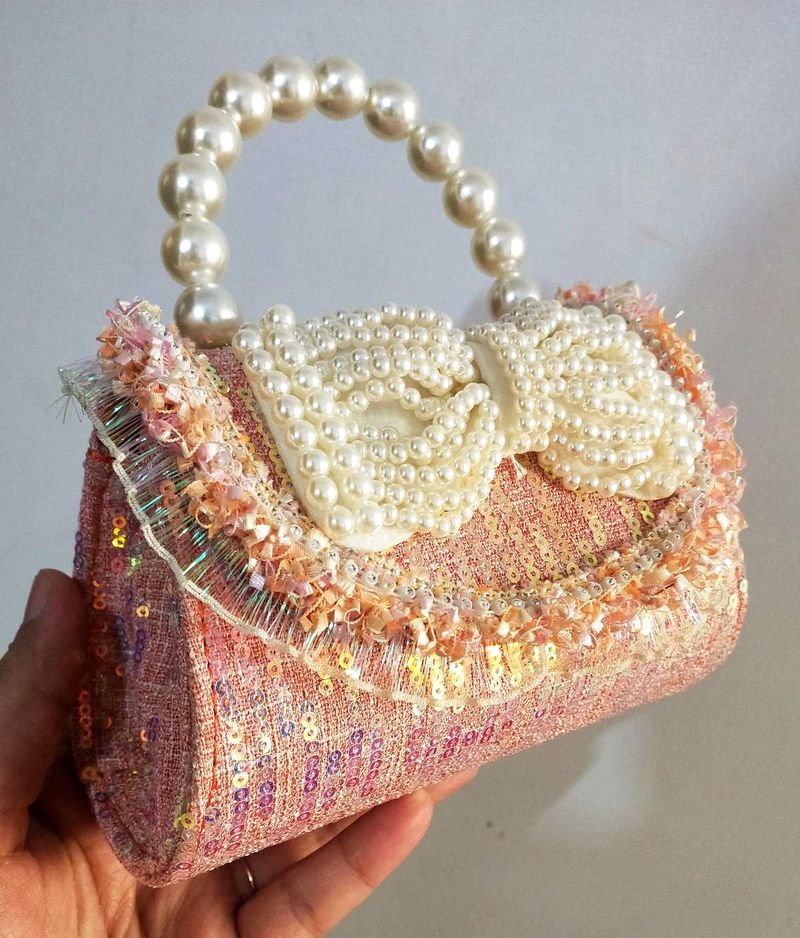 Pearl Embellished Clutch