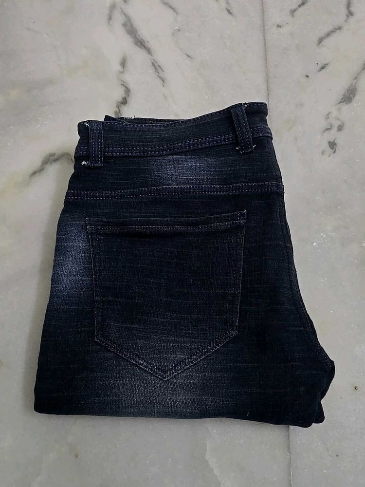 Dark Blue Denim Jeans