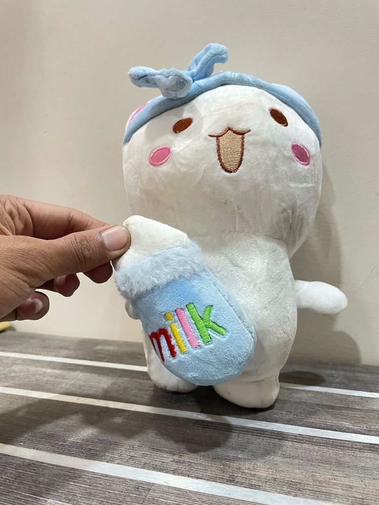 🍼✨  Cute Milk-Loving Plush Toy Needs a New