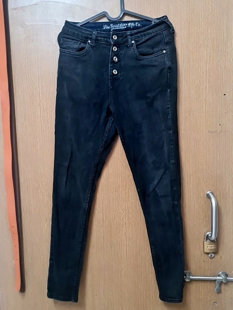 Roadster Black Denim Jeans For Women Roadster