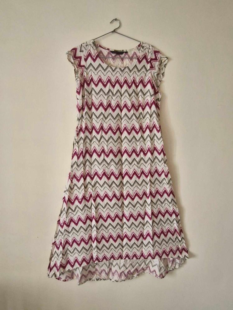 Chevron Print Dress