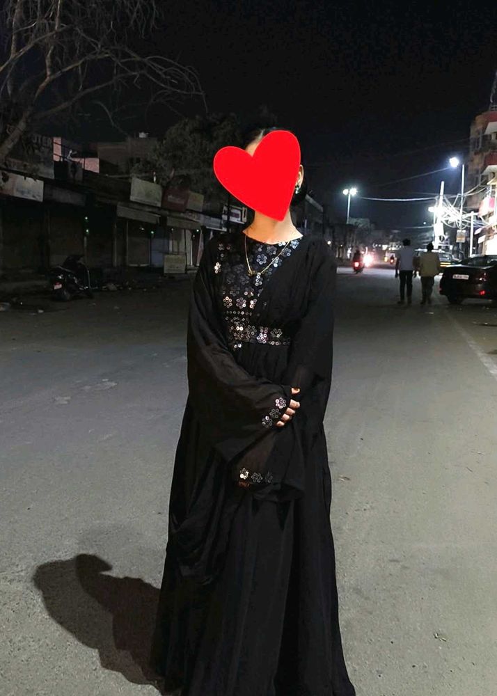 Elegant Black Embellished gown