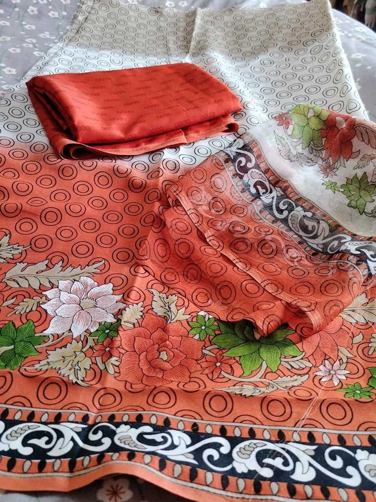 Kalamkari Unstitched Suit