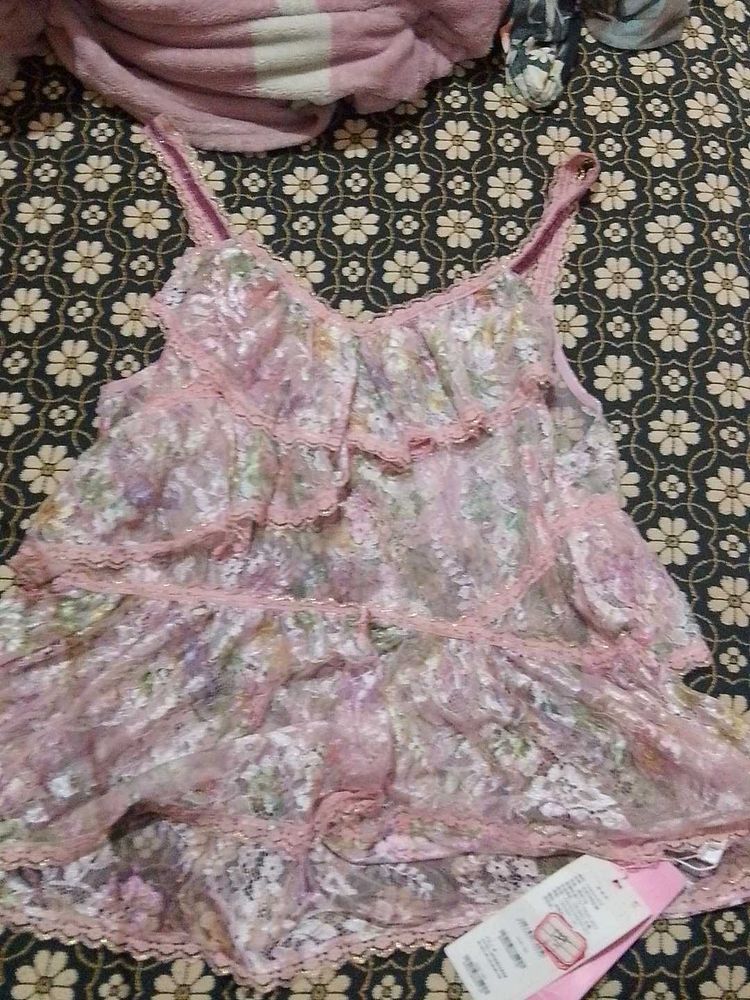 Floral Lace Mesh Top