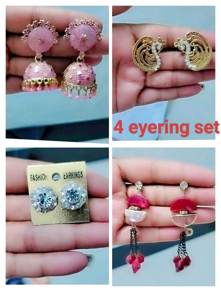 4 Eyering Jewellery Set