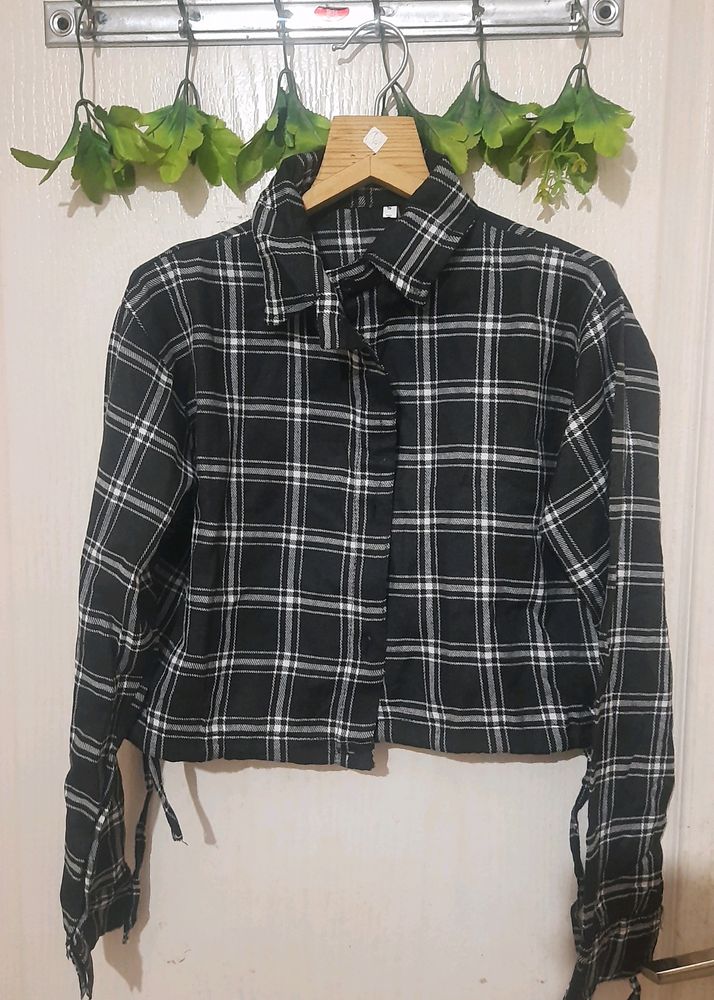 Checkered Crop Top