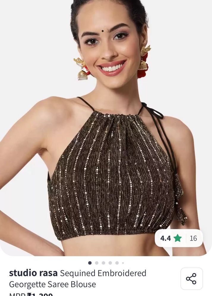 ✨Halter Neck Sequin Blouse🖤✨