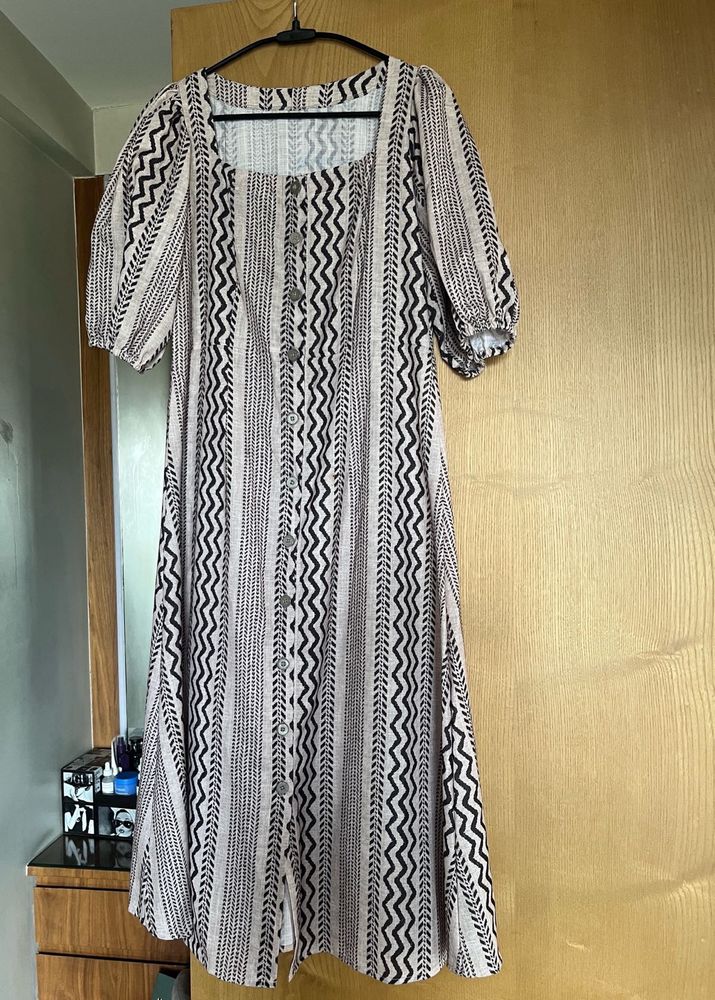 Striped Midi Dress/Unused