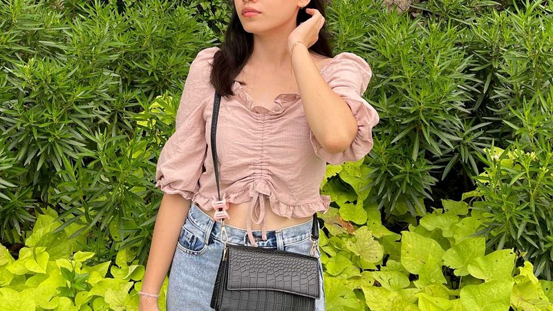 Peach Crop Top