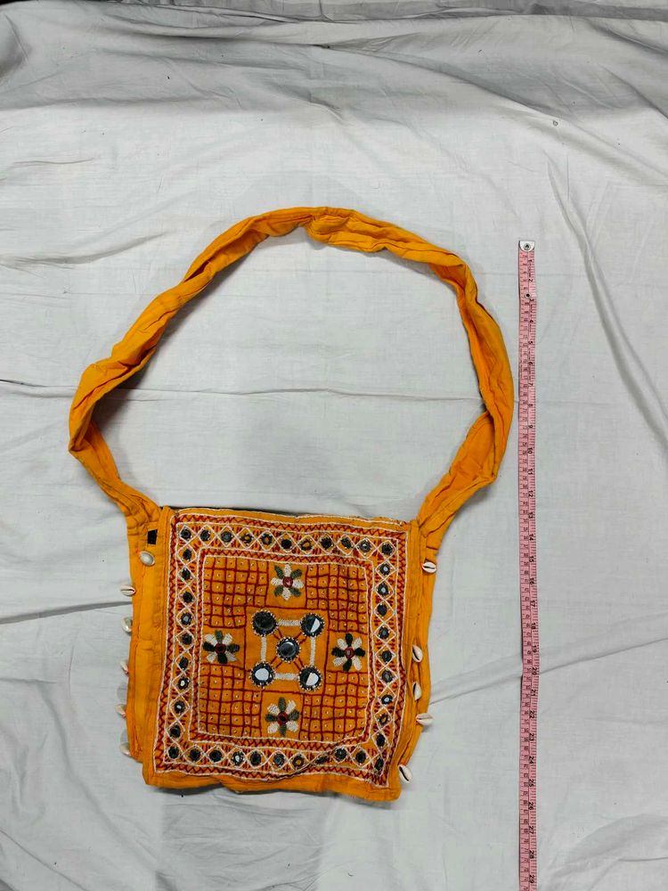 Embroidered Sling Bag