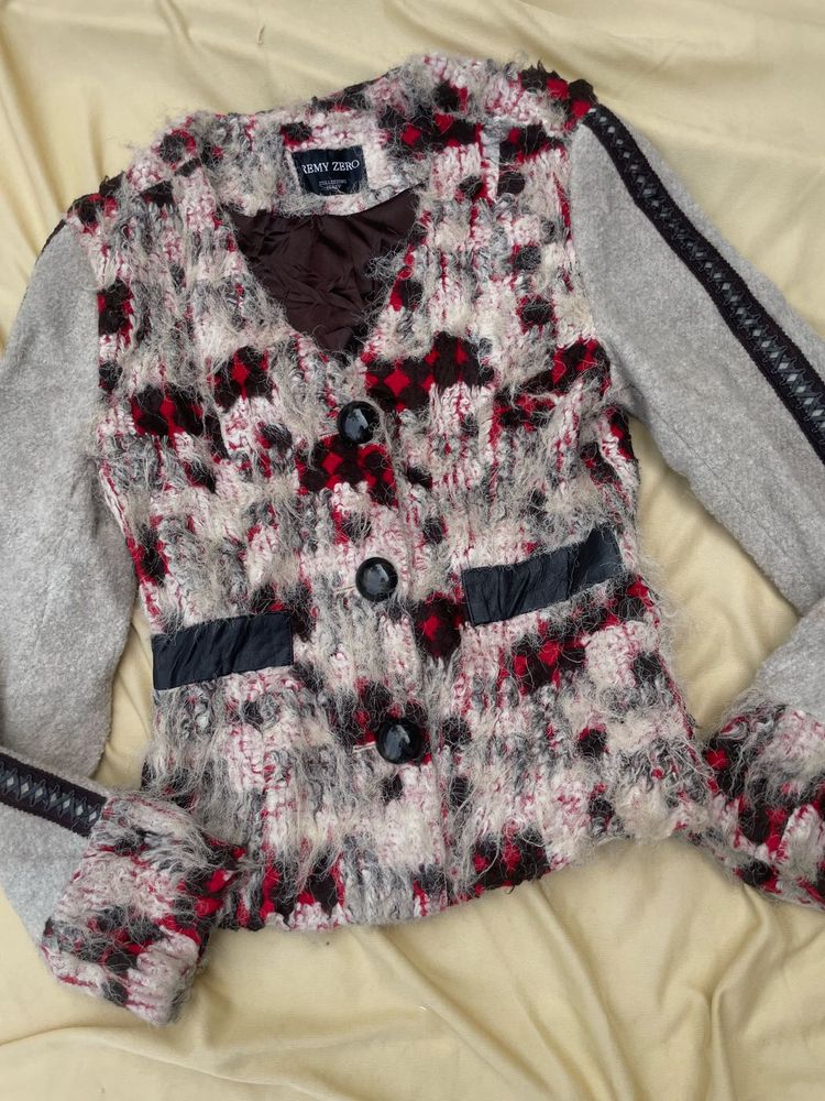 Y2K Slim Fit Woolen Coat
