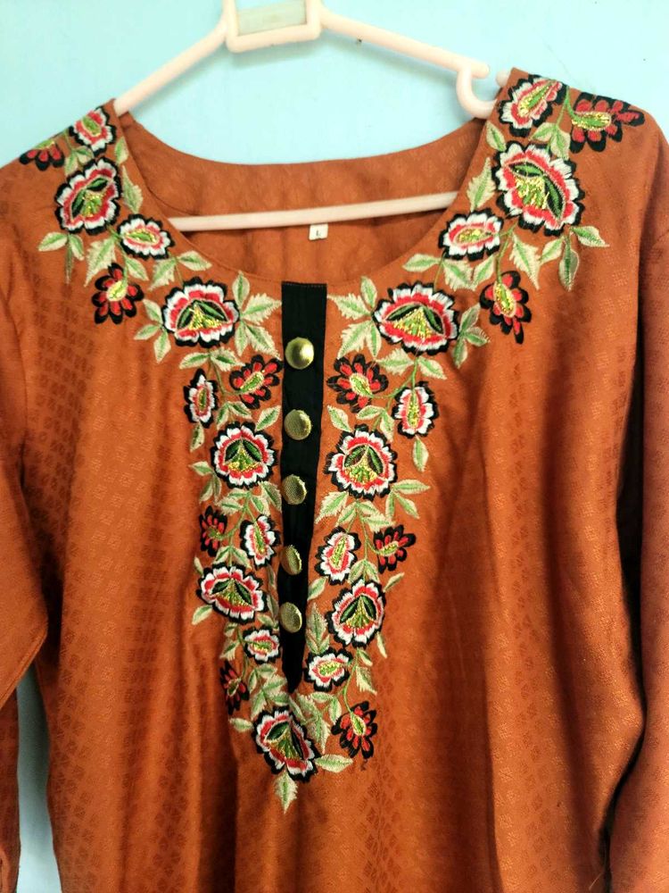 orange kurta