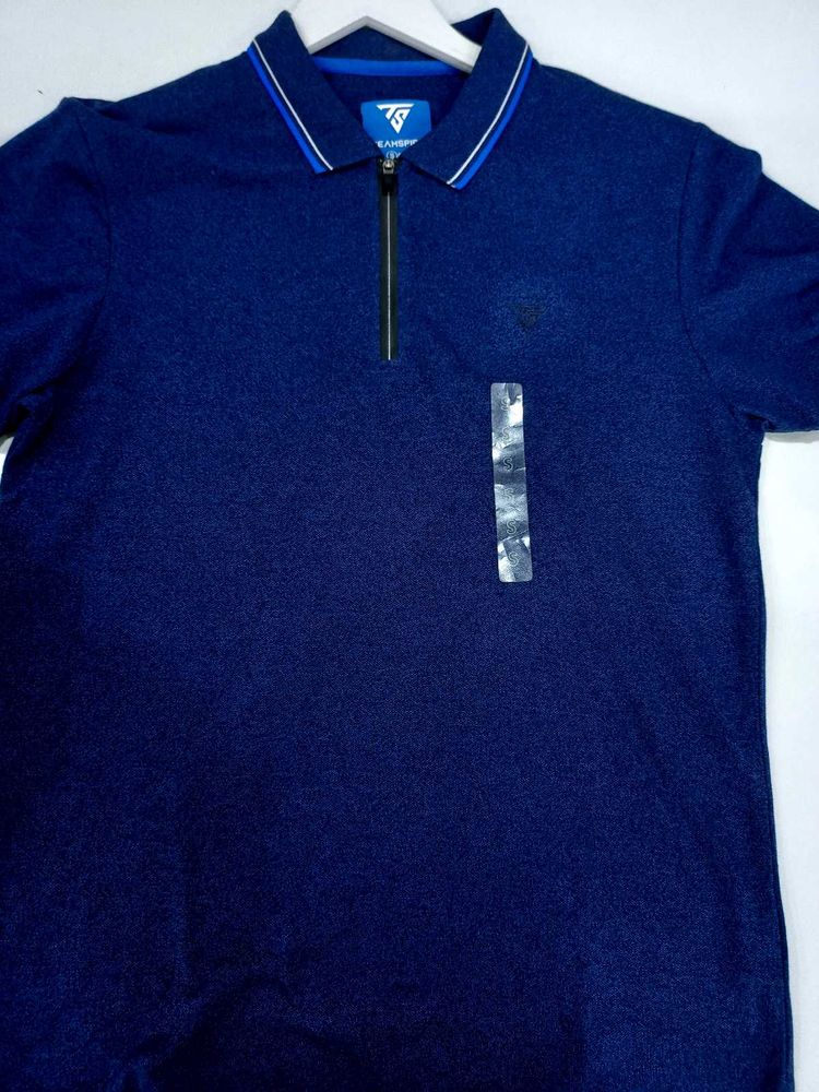 BRAND TEAMSPIRIT POLO Zip TSHIRT