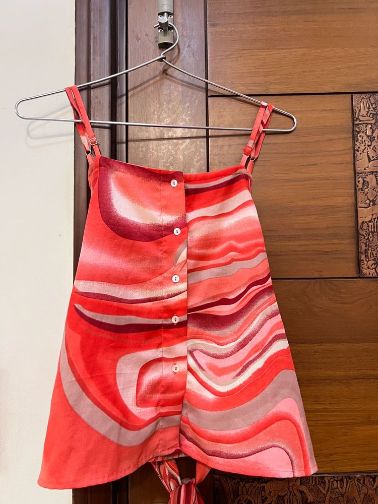 Patterned Sleeveless Top