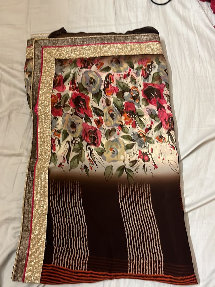 Printed Synthetic Saree
