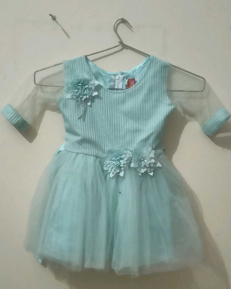 Cute Blue Party Dress