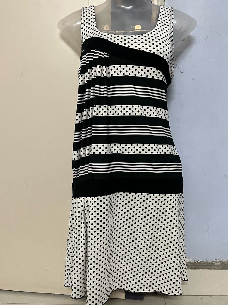 globus branded Striped &amp; Polka Dot Dress