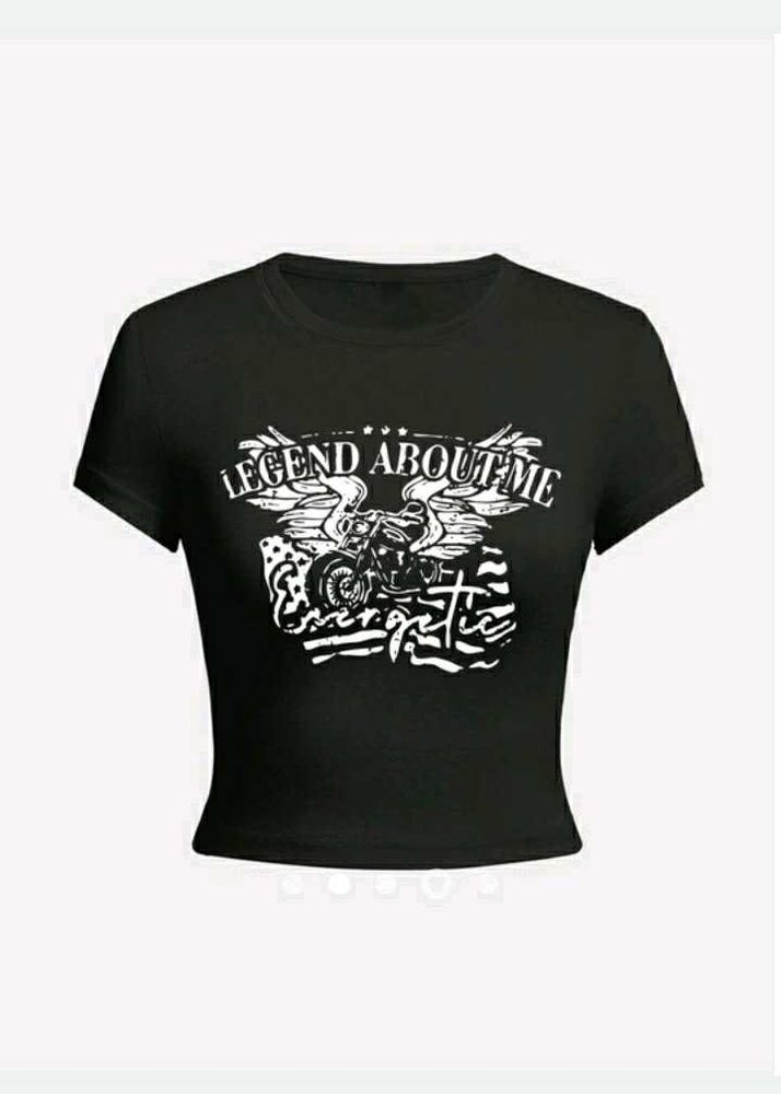 savana graphic printed crop tee