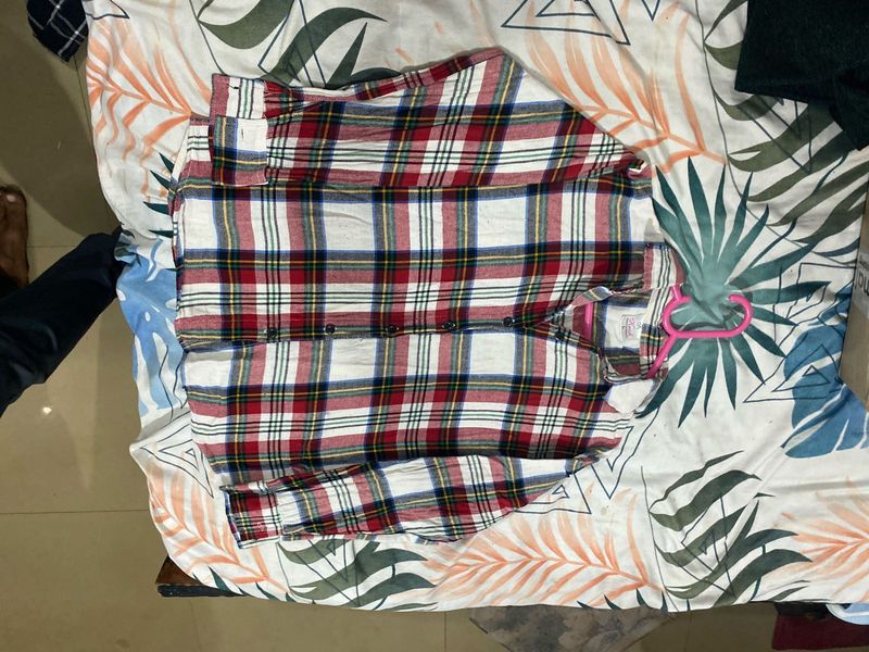 Red Plaid Flannel Shirt