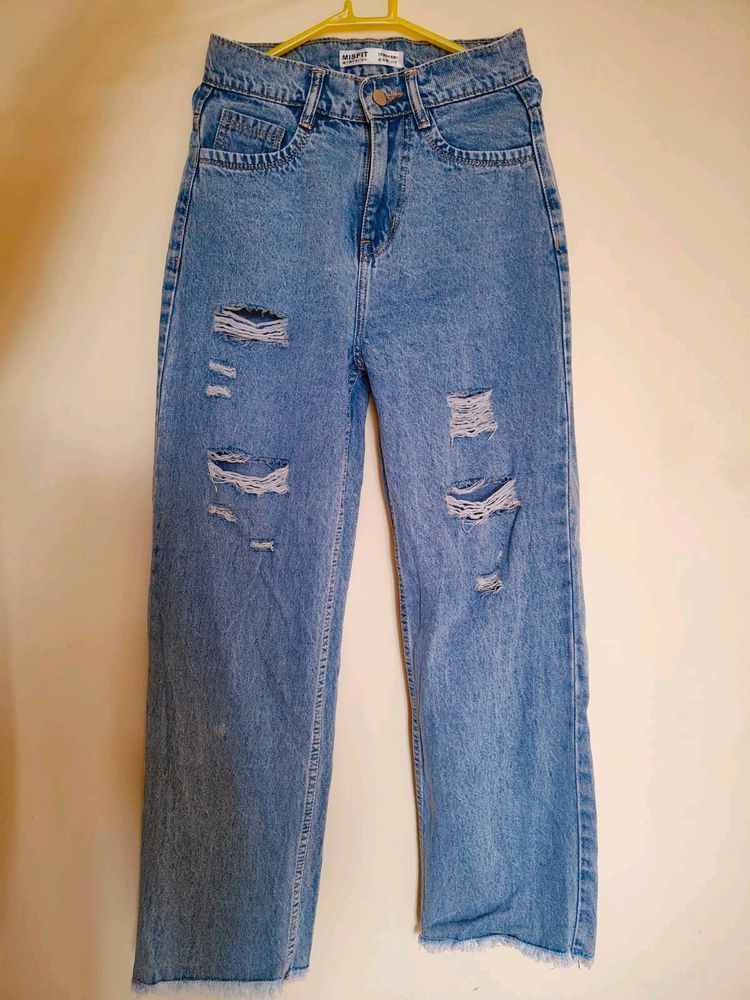 Light Blue Ripped Jeans