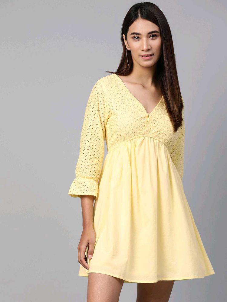 Yellow Mini Dress