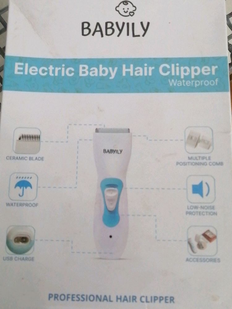 Electric Baby Hair Clipper Waterproof