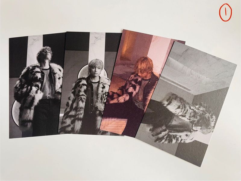 OFFICIAL BTS TAEHYUNG REVE POSTCARDS