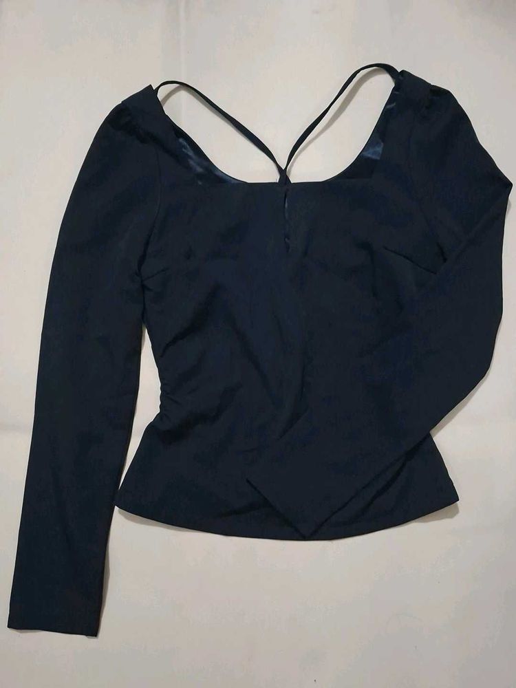 Chic Black Long Sleeve Top