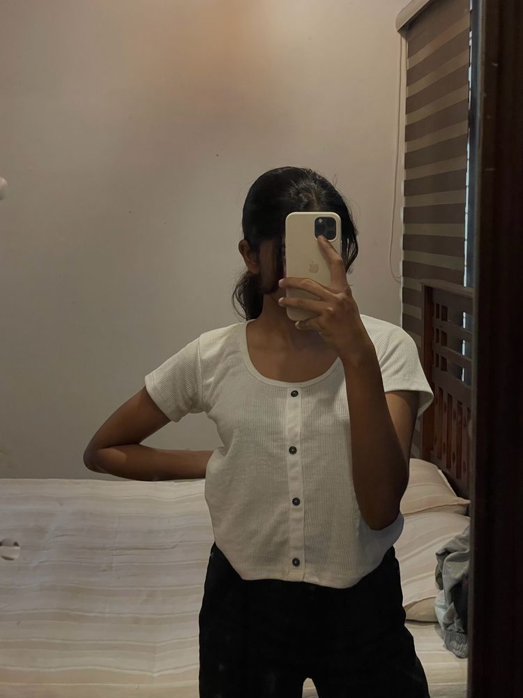 White Crop Top